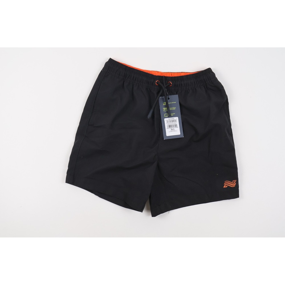 Next Swim Trunks Quick Drying Black Solid 8yrs Recycled NWT